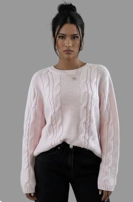 Luźny sweter oversize codzienny komfort